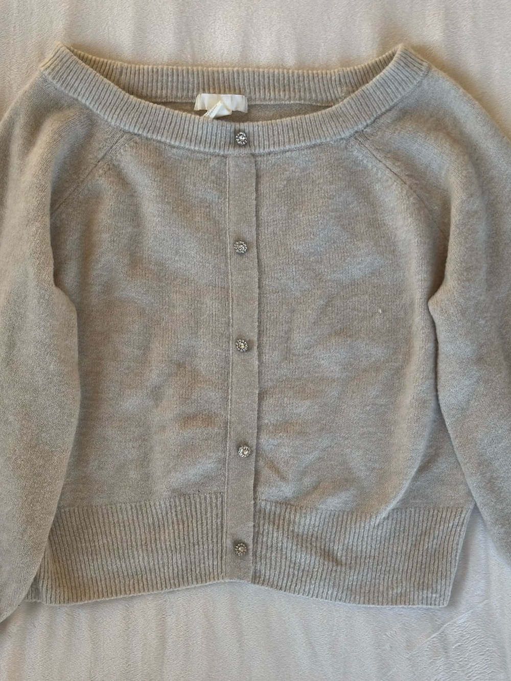 H&M cream cardigan M